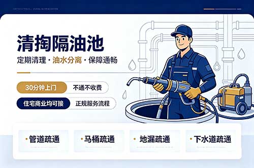 酒泉清掏隔油池